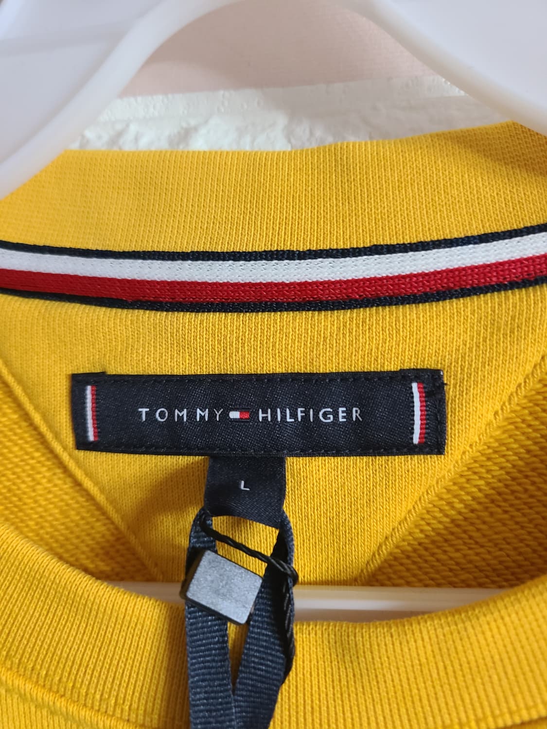 타미힐피거 맨투맨 노란색 L 상품이미지3