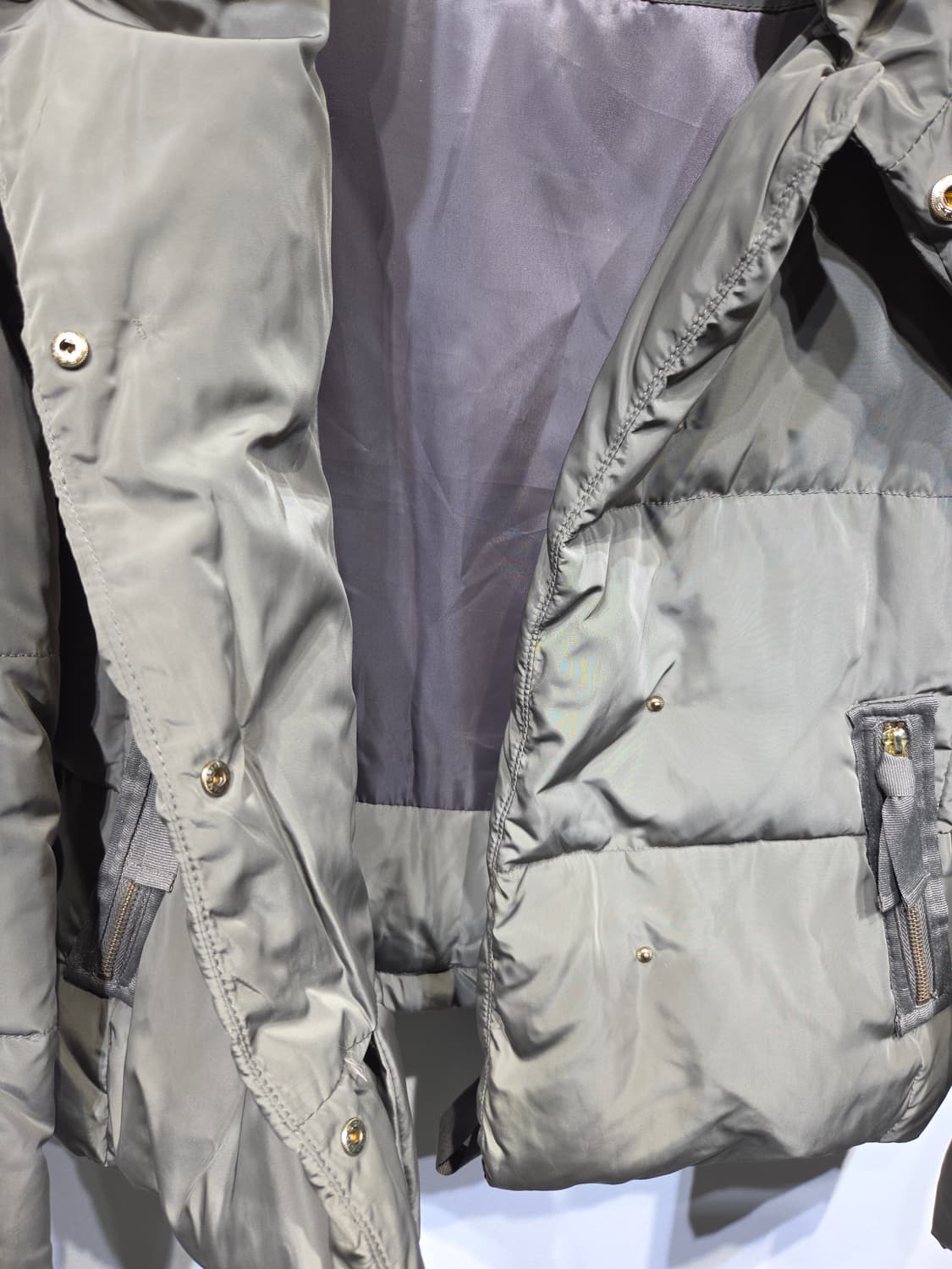 LeShop BLACK 르샵 블랙 볼륨 넥 덕다운 숏패딩 상품이미지7