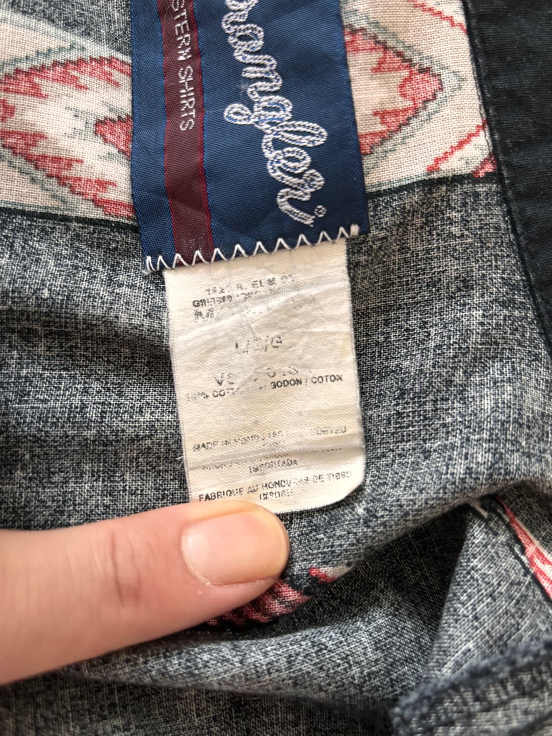 90s Wrangler 나바호 웨스턴셔츠 상품이미지7