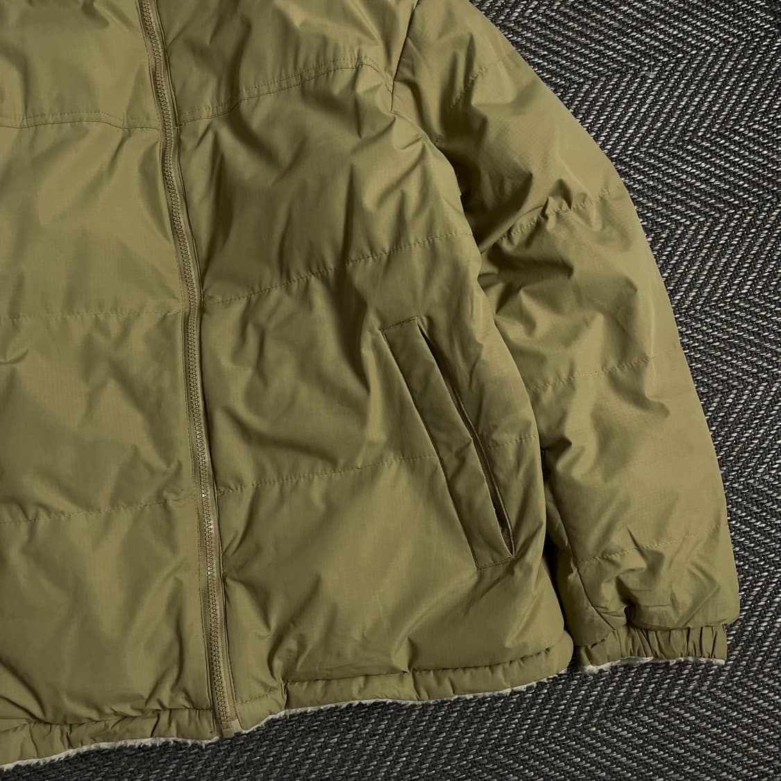 빈티지 리버시블 양털 플리스 오버핏 점퍼 자켓y 3677 상품이미지3