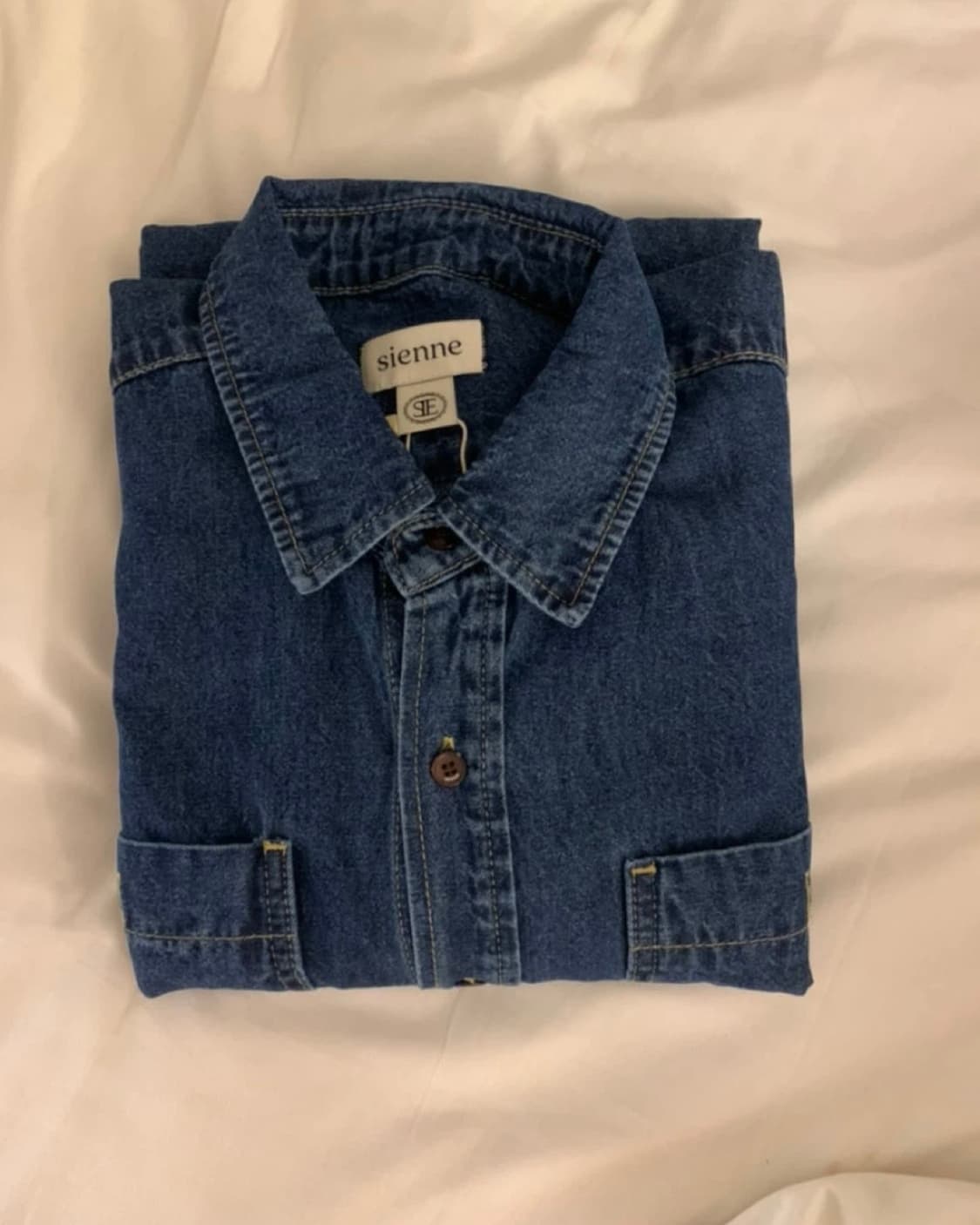 시엔느 워시드 데님 셔츠  상품이미지1
