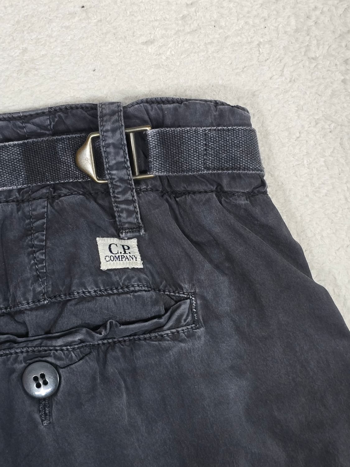 CP컴퍼니 에르고노믹 블랙 패치 워크 팬츠 48사이즈 상품이미지1