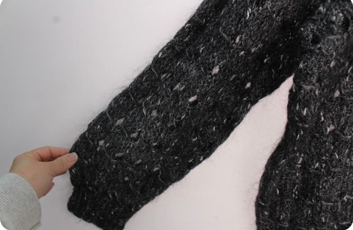 빈티지 그물망 구멍 펀칭 니트 상품이미지3