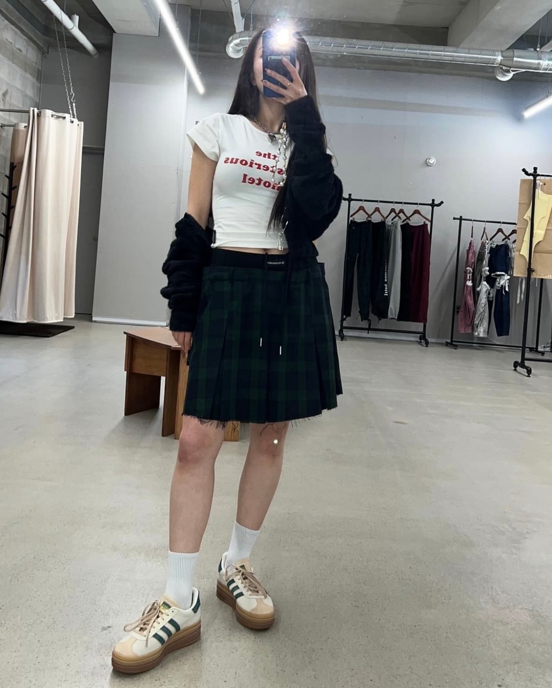 더미스테리어스호텔 레이어드 스커트 상품이미지2