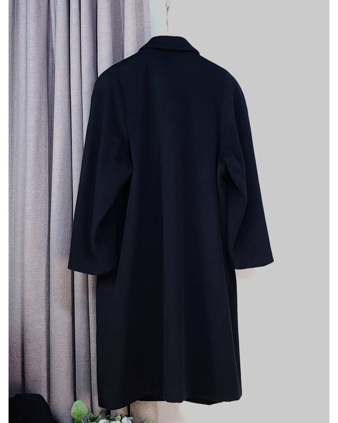 캐시미어100% 블랙코트 상품이미지3