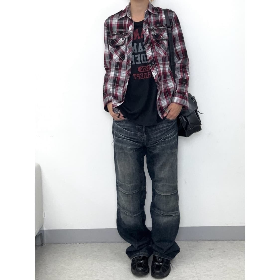 빈티지 y2k 락시크 블랙 롱슬리브 상품이미지4