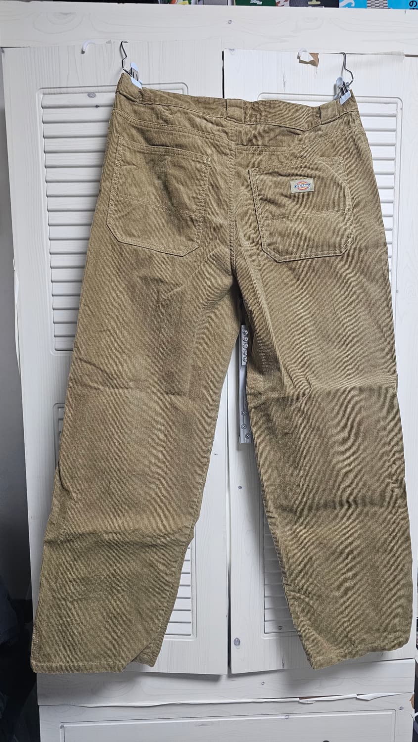 디키즈 더블니 코듀로이 워크팬츠 Khaki 34사이즈 판매 상품이미지2