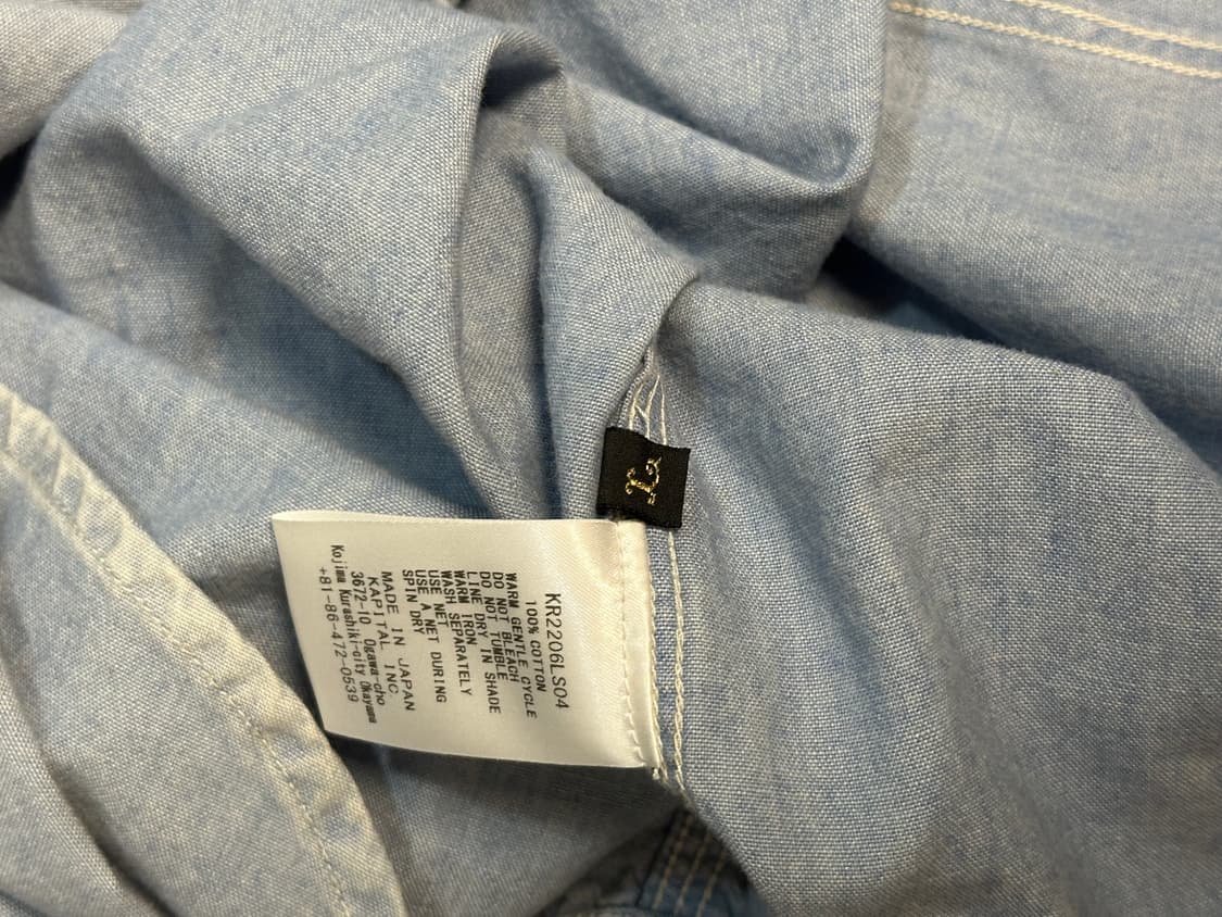 kapital 캐피탈 샴브레이셔츠 L사이즈 KR2206LS04 상품이미지5