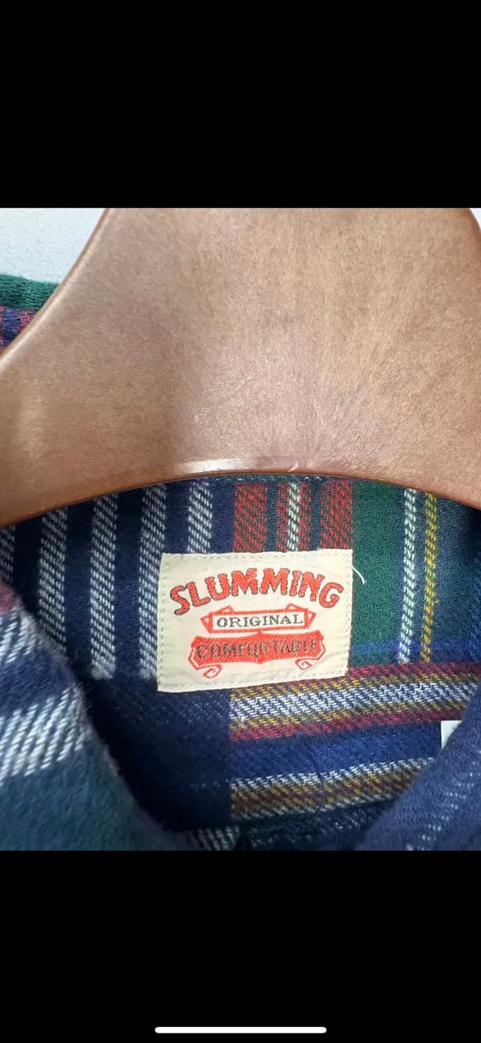 빈티지 패치워크 체크 셔츠 H1129 상품이미지5