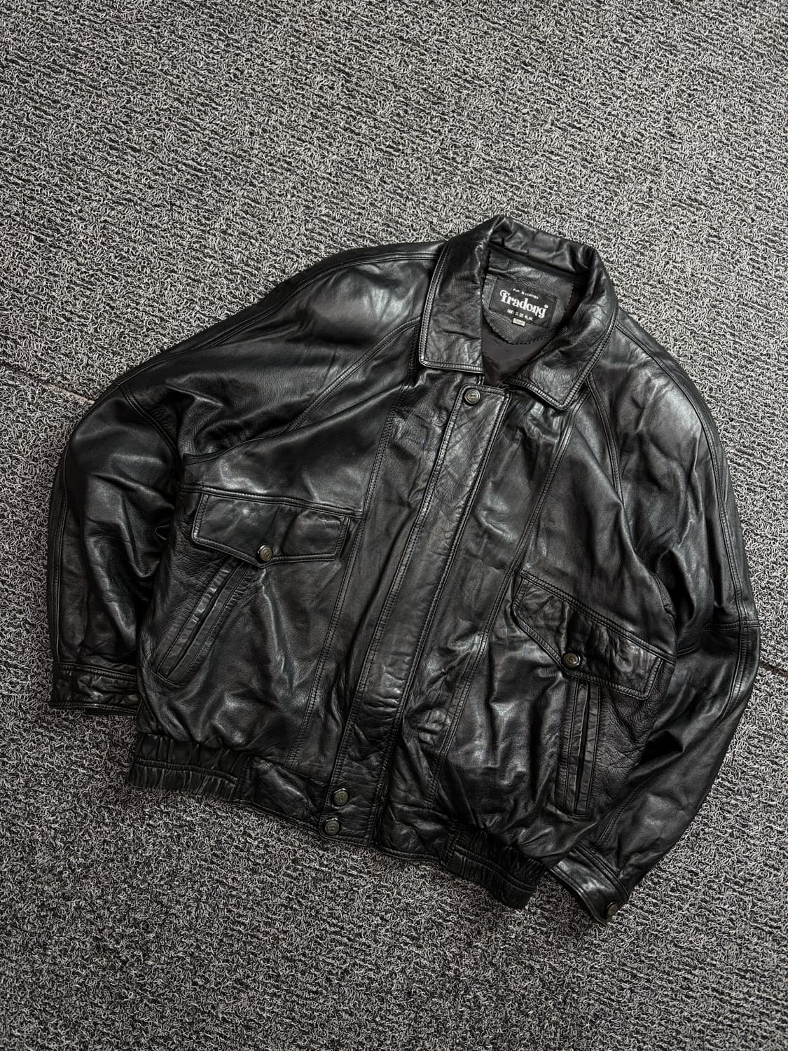 FRADONY 아카이브 램스킨 봄버 레더 자켓 2076 상품이미지1