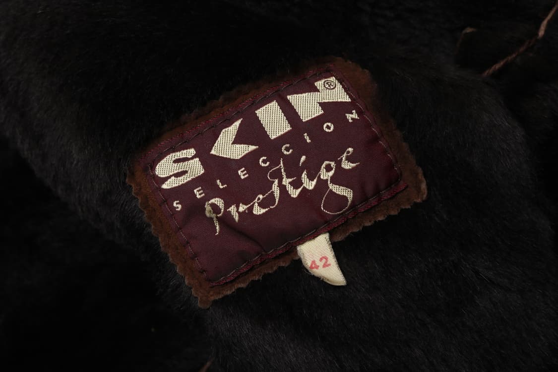 [여성 XL] 빈티지 프랑스 양가죽 시어링 무스탕 자켓 상품이미지4