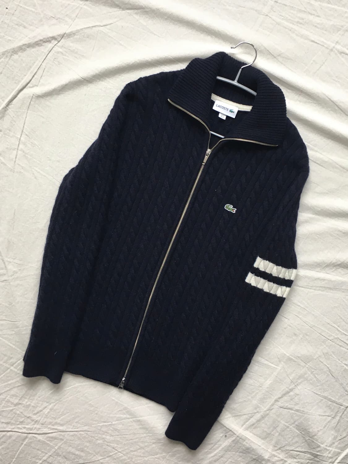 라코스테 로고 니트집업 상품이미지3