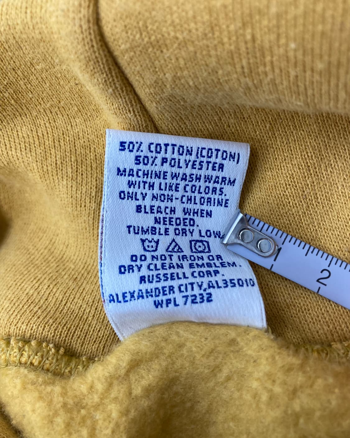 90s Russell Hoodie (mustard yellow) 상품이미지4