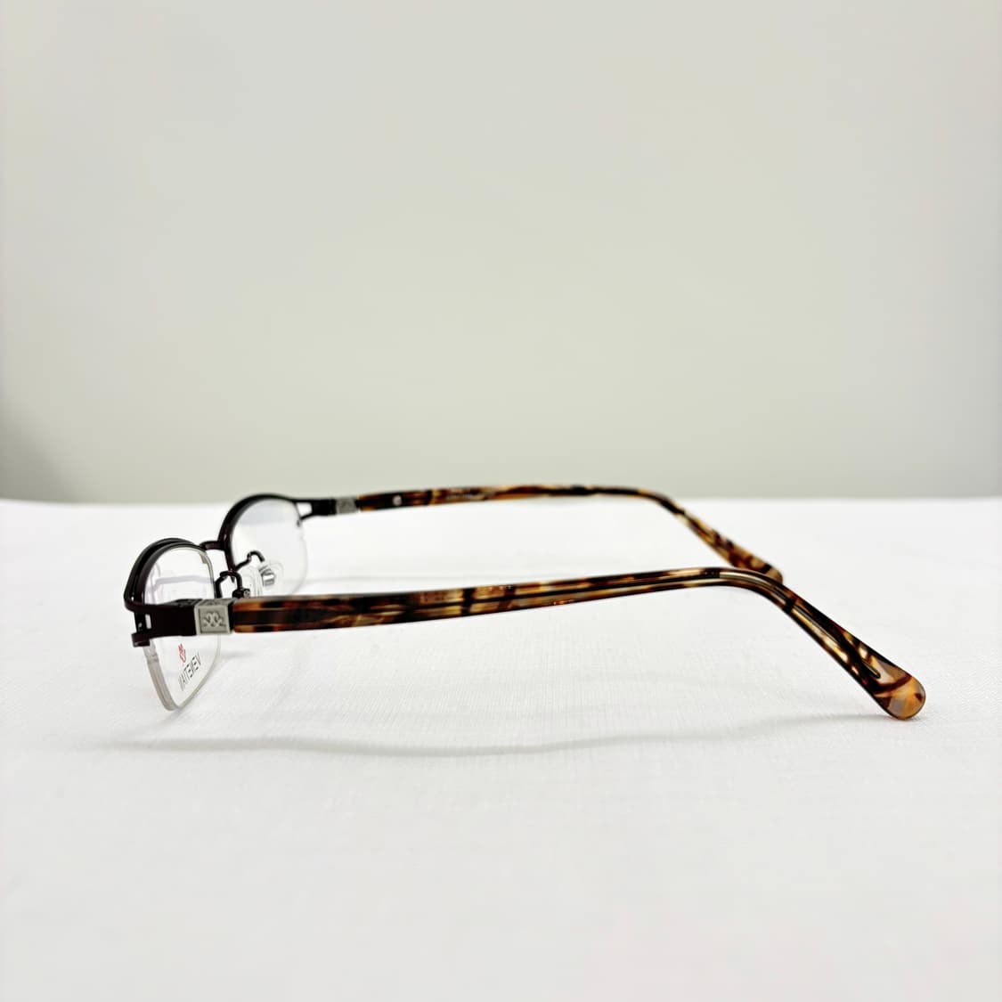 Venetian 브라운 반무테 빈티지안경 상품이미지3