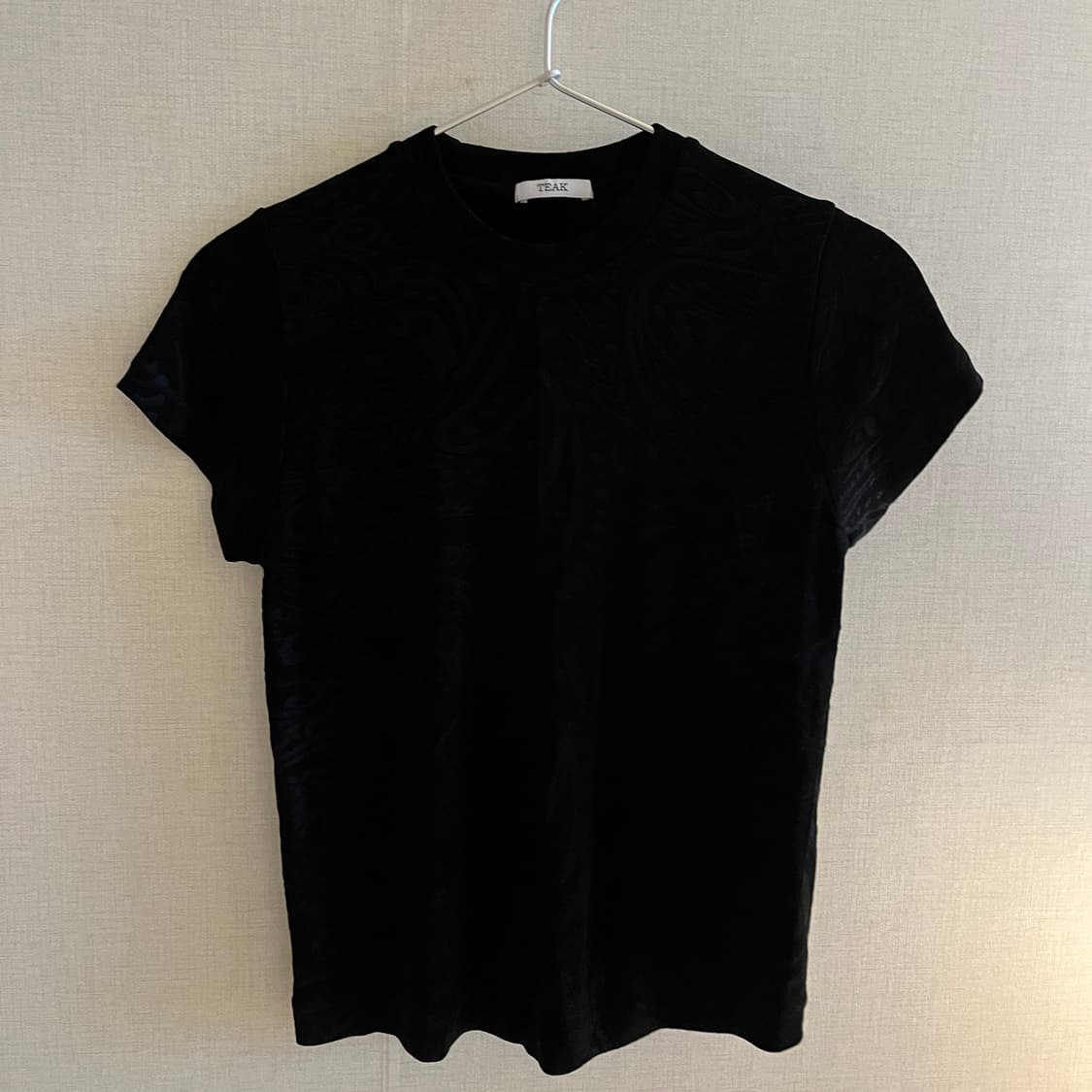 Teak 티크 CAMELLIA JACQUARD JERSEY TOP 상품이미지5