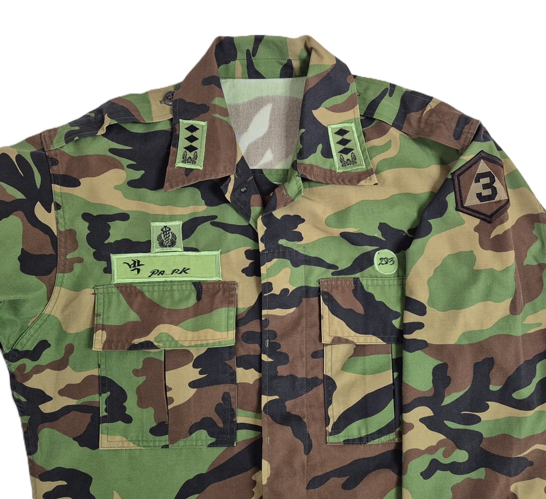 육군 구형 3군사령부 의무 대위 후기형 동계 전투복 상의 자켓 (L) 상품이미지5