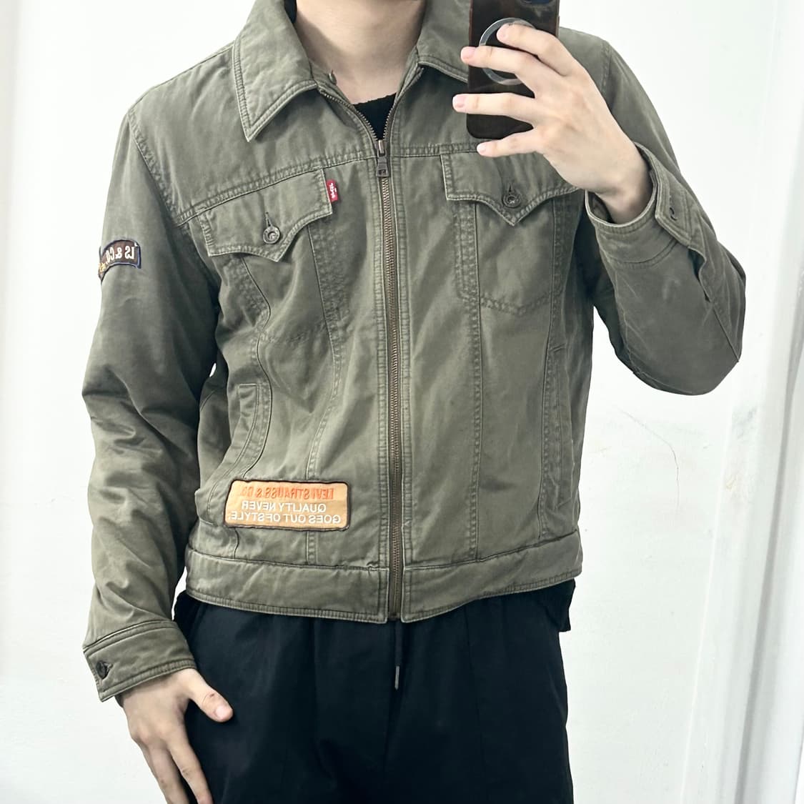 리바이스 패치워크 밀리터리 자켓 상품이미지2