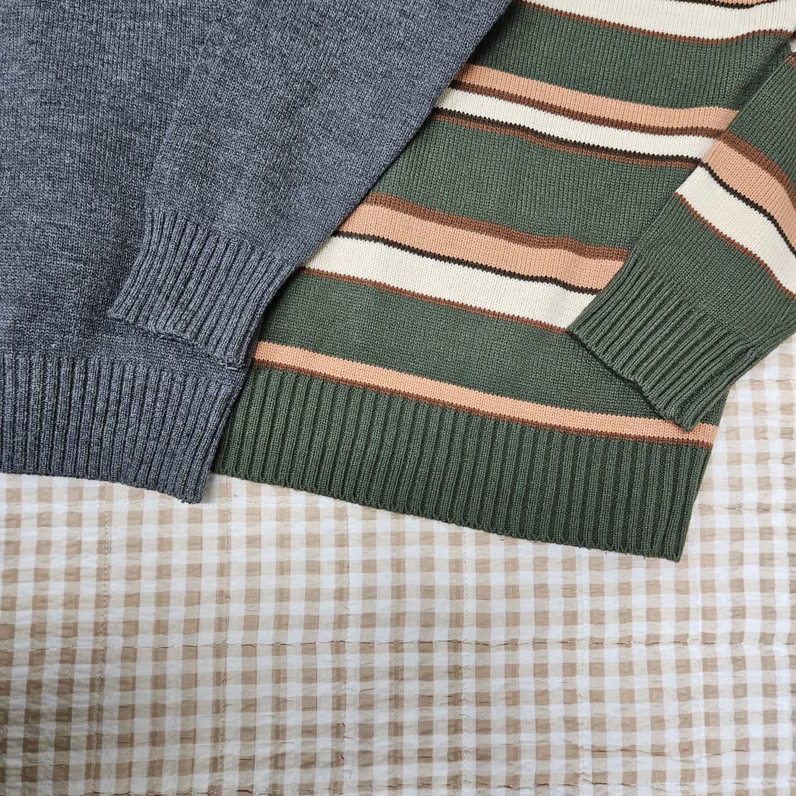 후아유 춘추용 긴소매 니트 남자100 (2벌가격) 상품이미지5