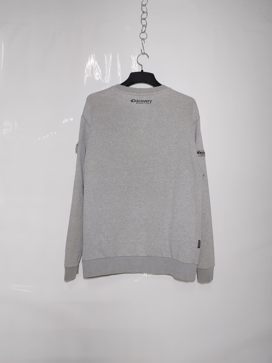 Discovery 디스커버리 그레이 스판 맨투맨 상품이미지2