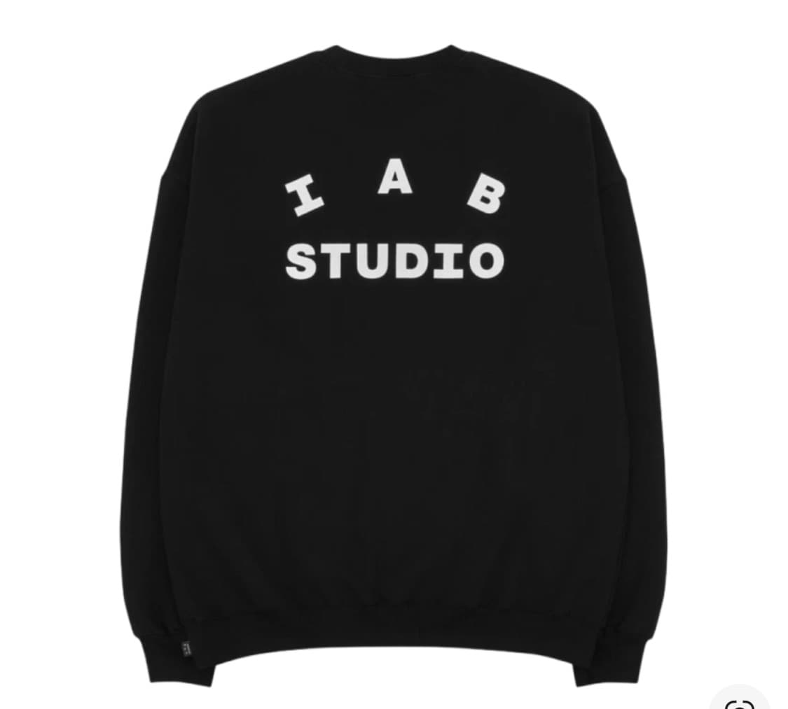 XXL , 미시착 새상품) 아이앱 스튜디오 스웨트셔츠 블랙  상품이미지1