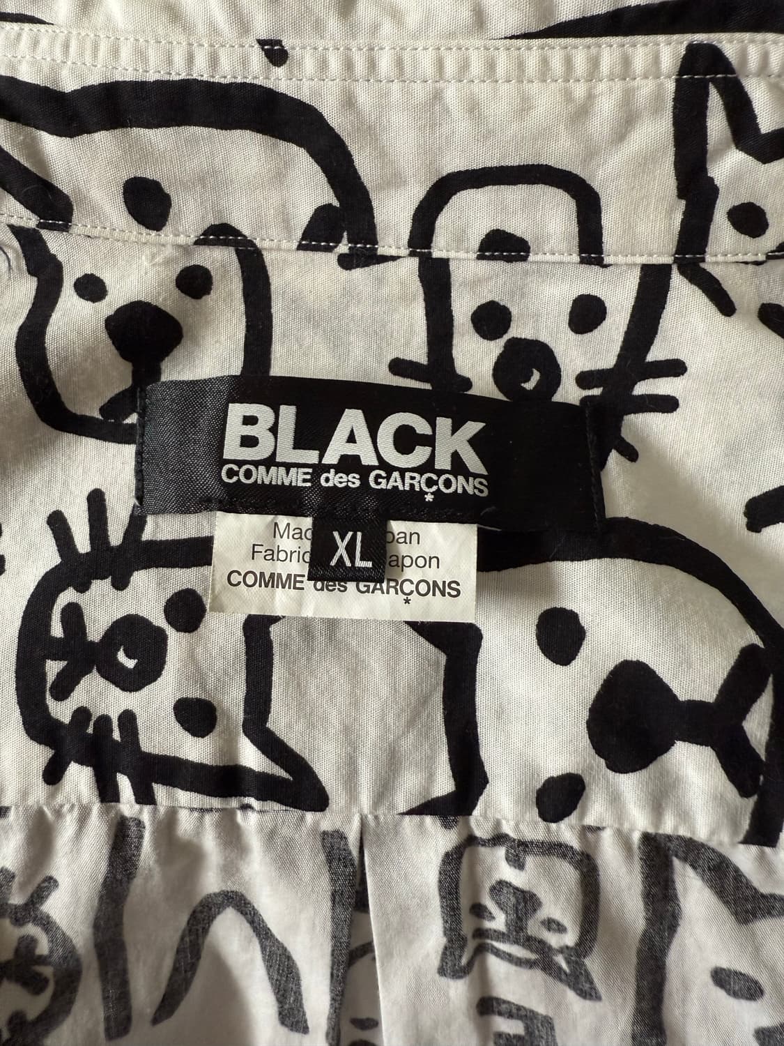 블랙 꼼데가르송 셔츠 XL 상품이미지1