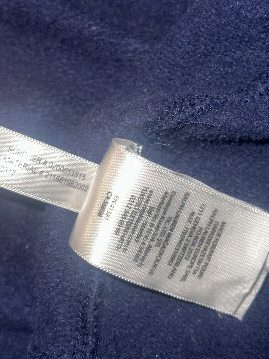 폴로랄프로렌 빅포니 성조기 슬림핏 네이비 후드집업 상품이미지3