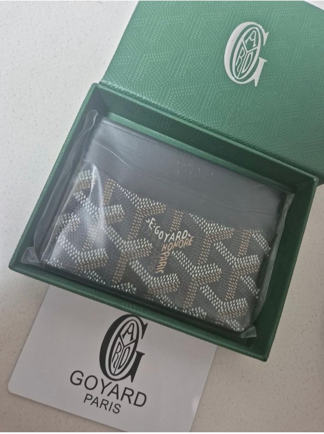 고야드 카드지갑 블랙 새상품 상품이미지1