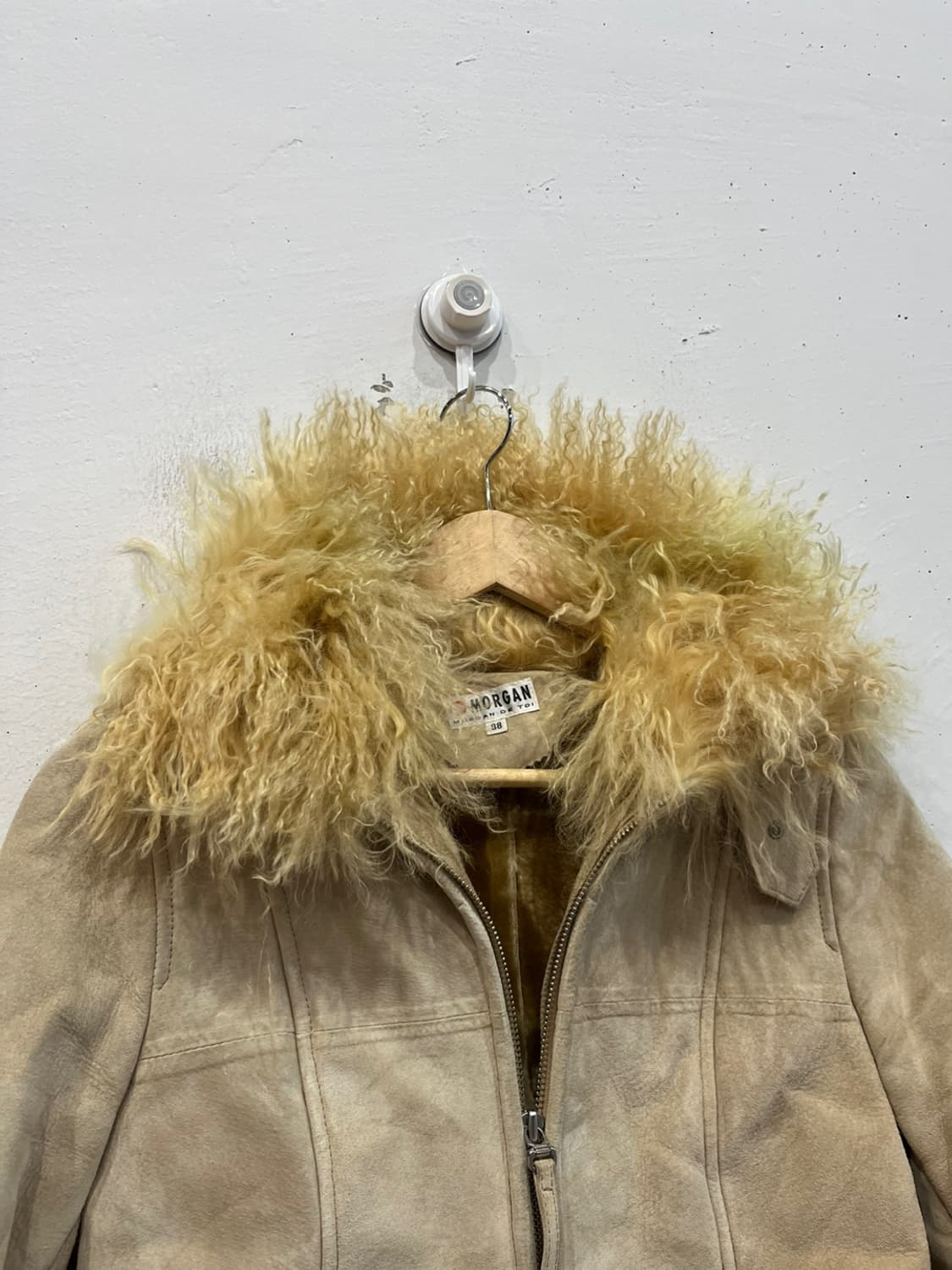 Morgan 레더 양털 무스탕 자켓 우먼즈  상품이미지4