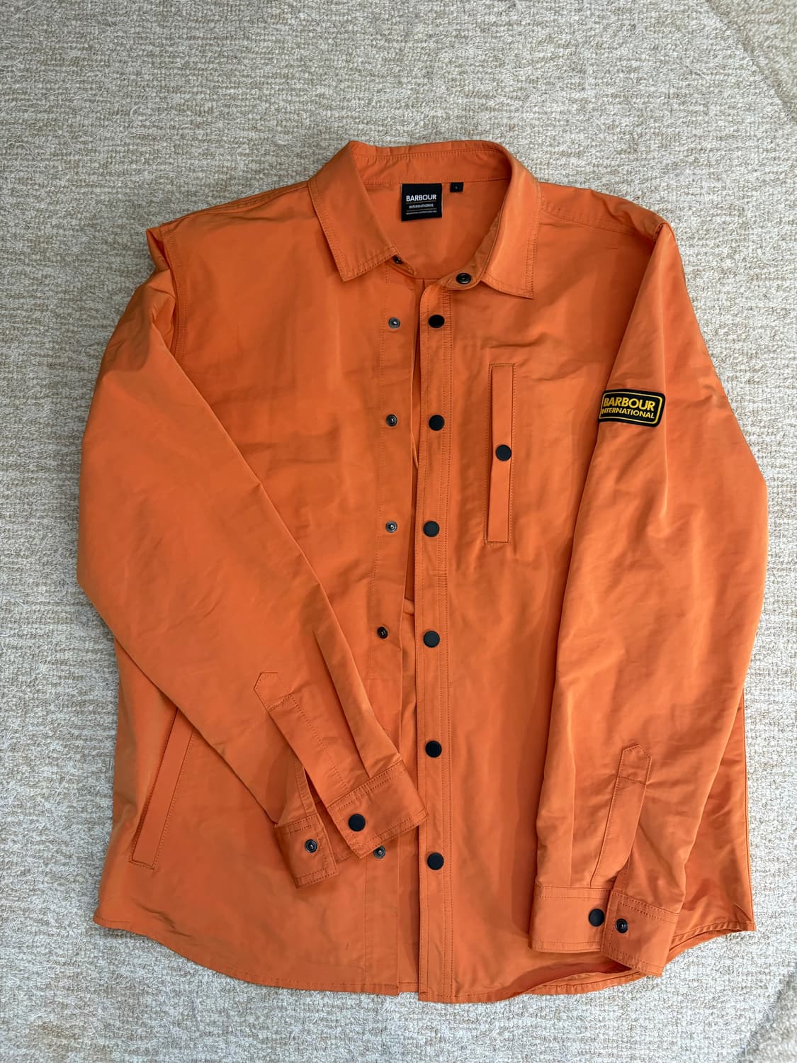 바버 23ss인터내셔널 오렌지 레인셔츠 상품이미지1