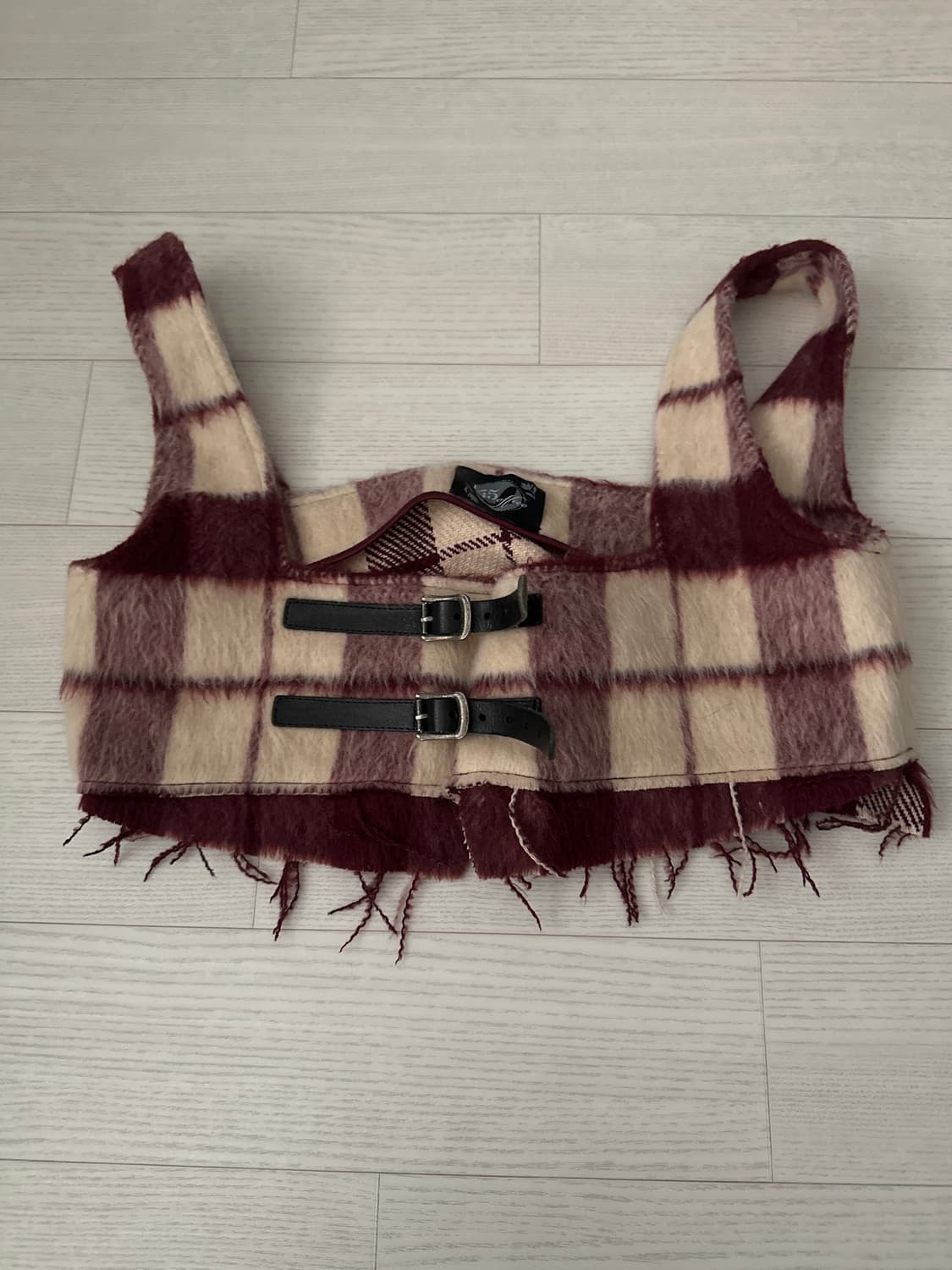 145office Rogue Bustier Checkered Tank  상품이미지4