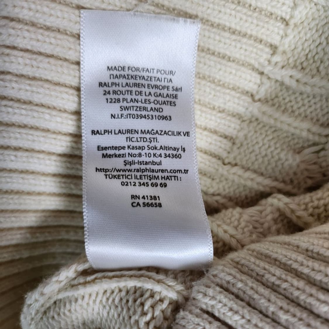 POLO RALPH LAUREN 빅로고 프린팅 케이블 니트 Women S 상품이미지6