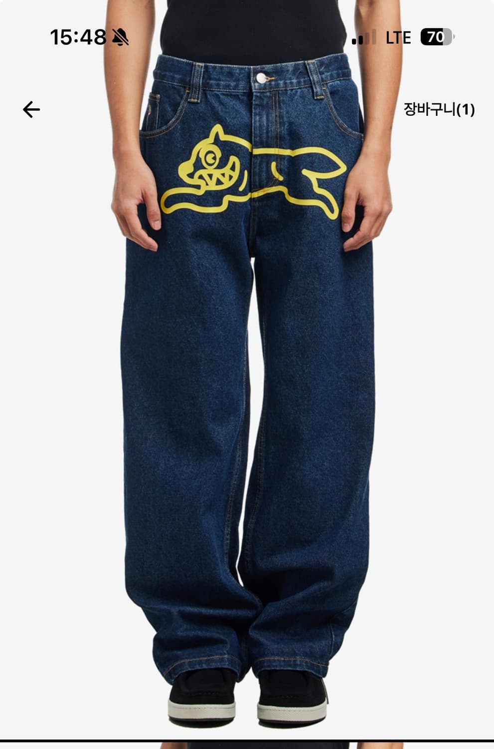 (새제품) 아이스크림 러닝독 데님 개바지 상품이미지1