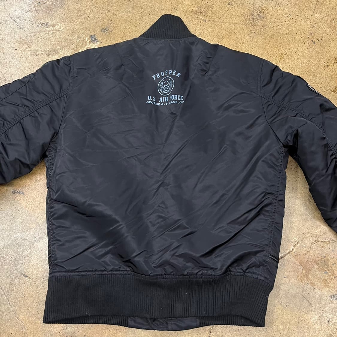 [정품/M] 프로퍼 블랙 MA-1 항공 점퍼 b19 상품이미지4