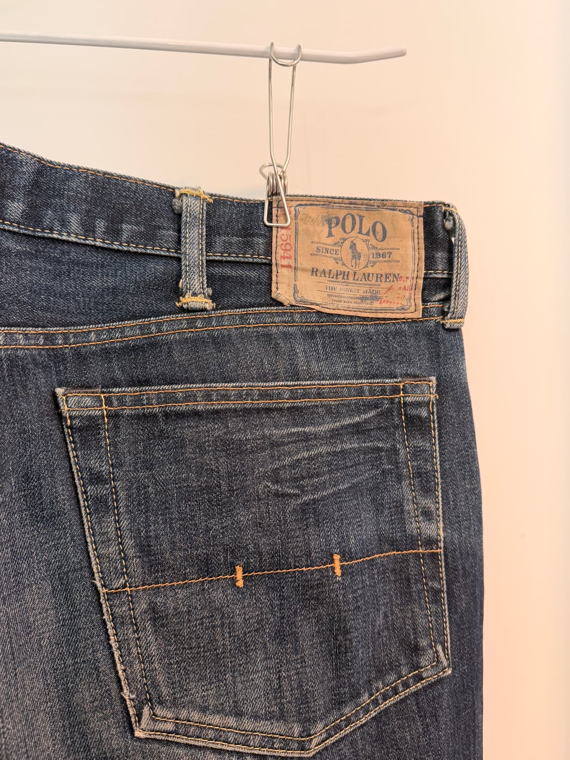폴로 랄프로렌 워싱 데님. 38사이즈 상품이미지3