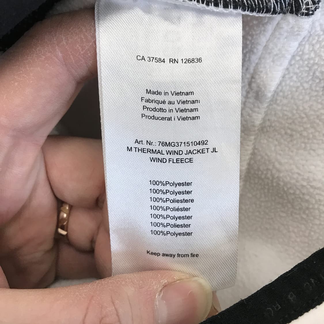 제이린드버그 써멀 윈드자켓 [S사이즈] 상품이미지7