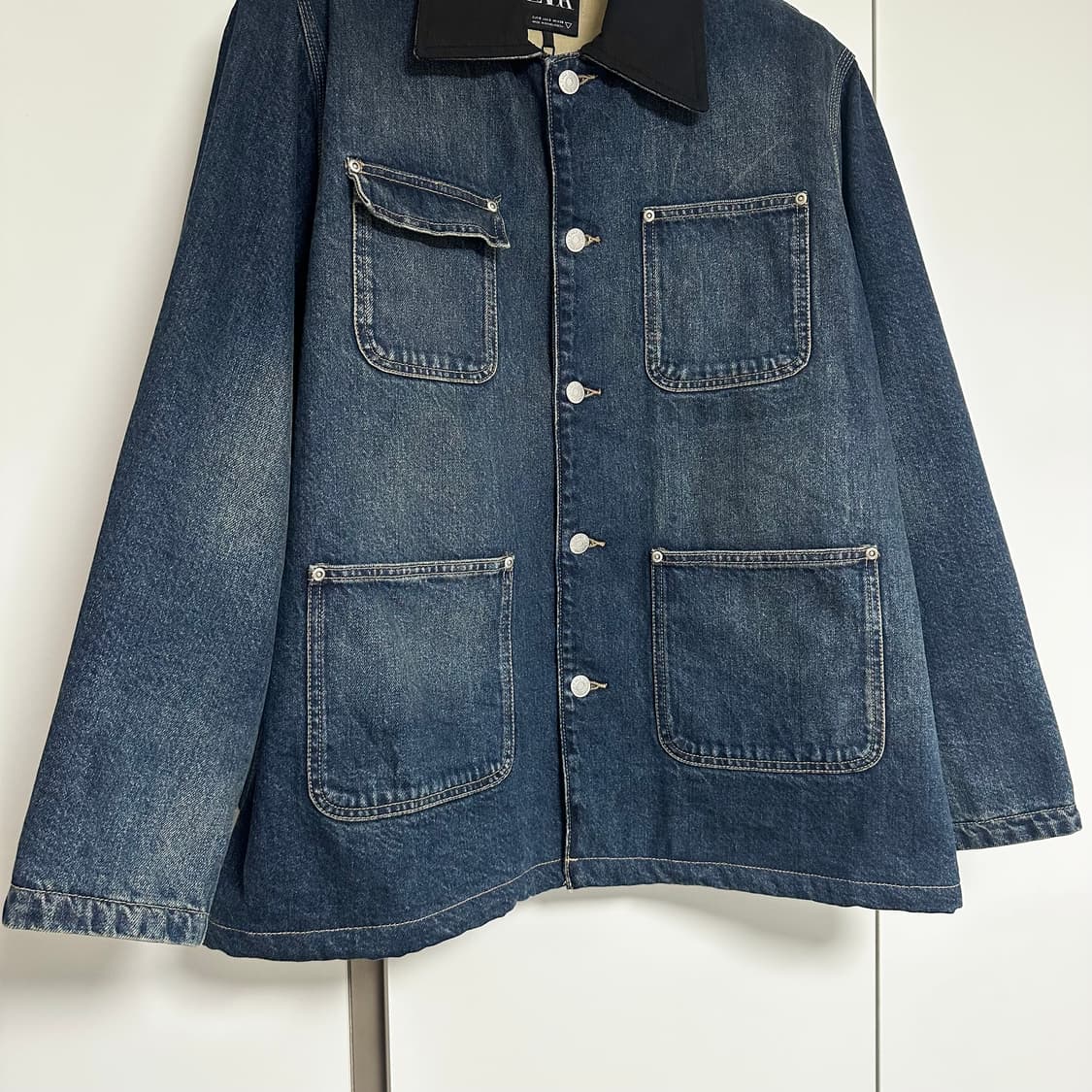 자라 ZARA 오버사이즈 데님 자켓 S 상품이미지3