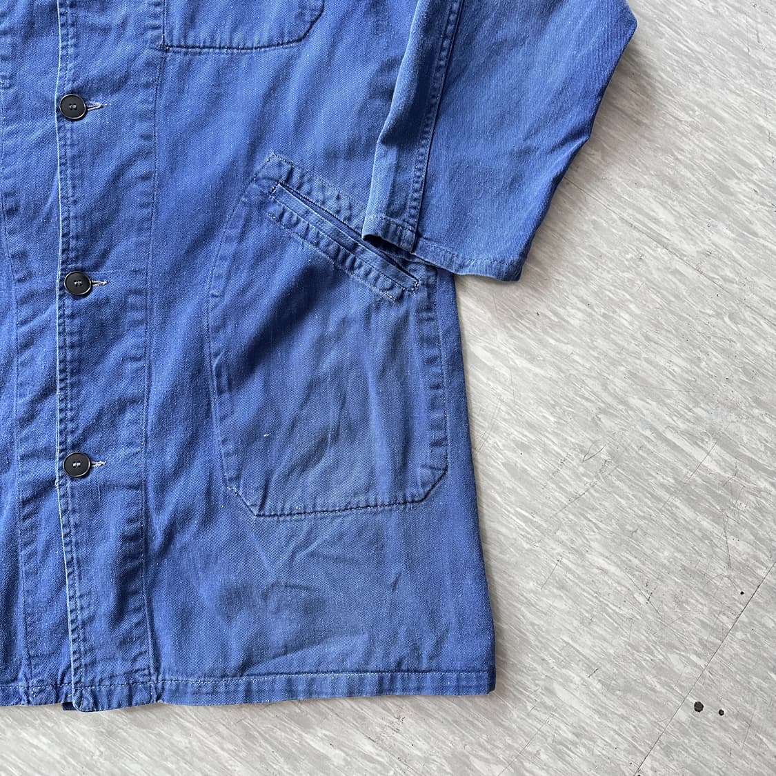 70s 프렌치 워크 자켓 샵코트 MADE IN FRANCE 상품이미지3