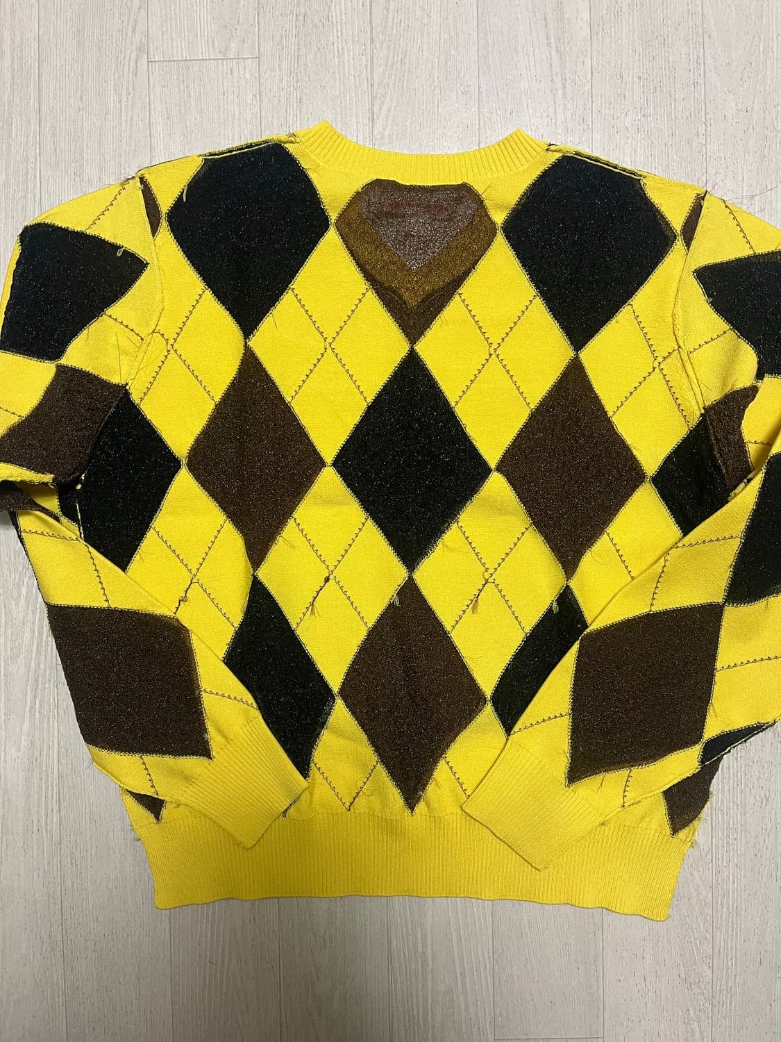 (46) masu 아가일 니트 상품이미지3