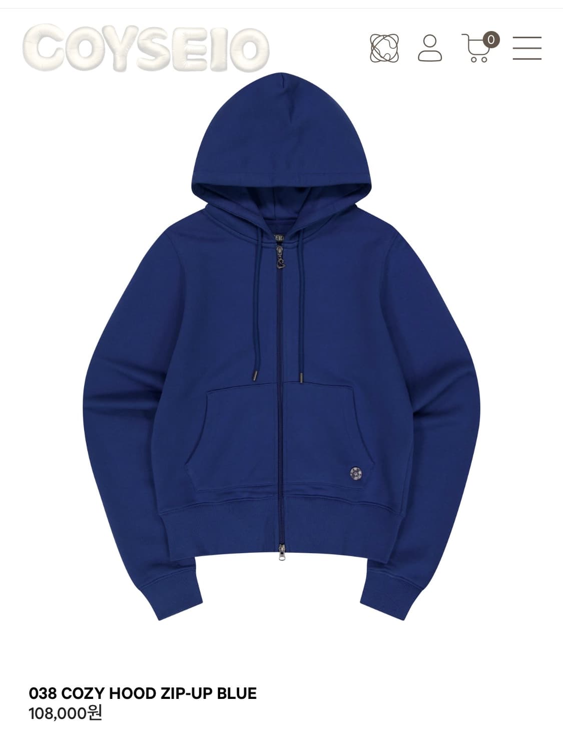 코이세이오 038 후드집업 상품이미지1