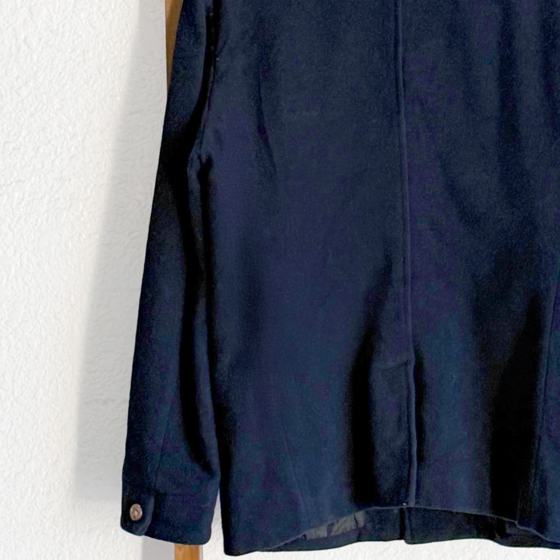 우드 버튼 네이비 코지 코트  상품이미지7