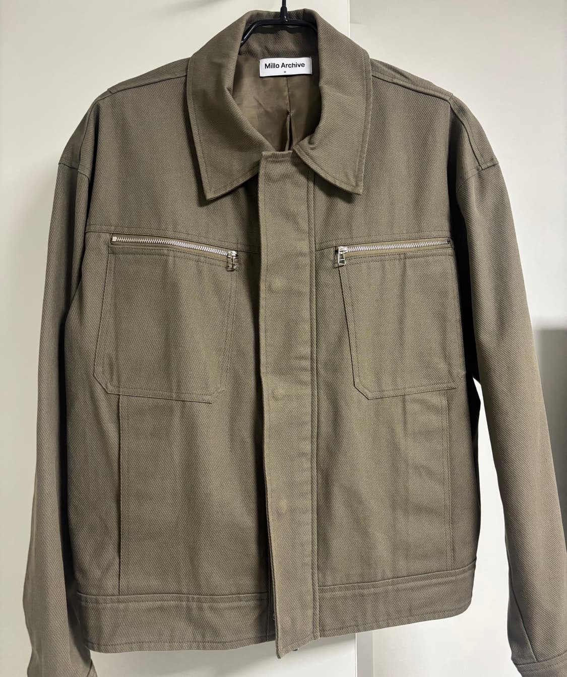 밀로아카이브 커버링 트러커 자켓(카키 베이지) M 상품이미지2