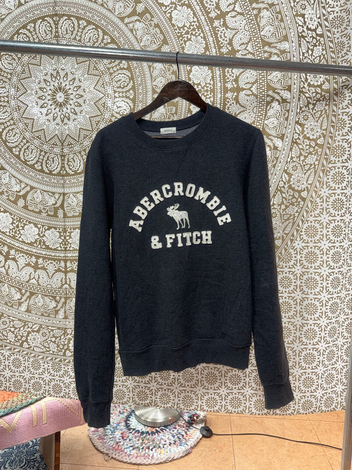 아베크롬비 머슬핏 기모 맨투맨  상품이미지3