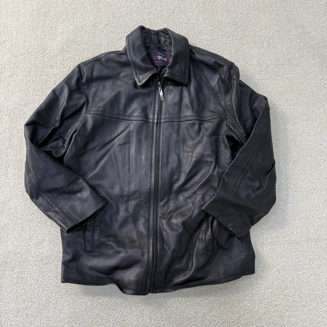 100 UCLA 빈티지 싱글 레더 자켓 0123T1 상품이미지1