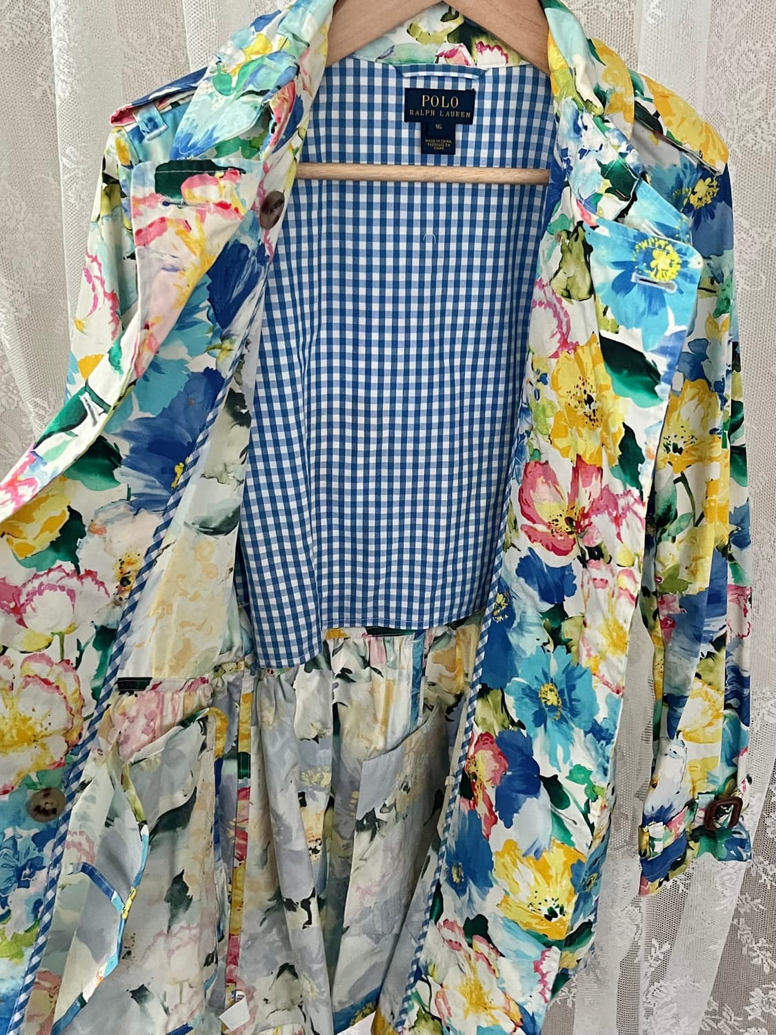 16) 폴로 랄프로렌 키즈 플로럴 트렌치코트 상품이미지5