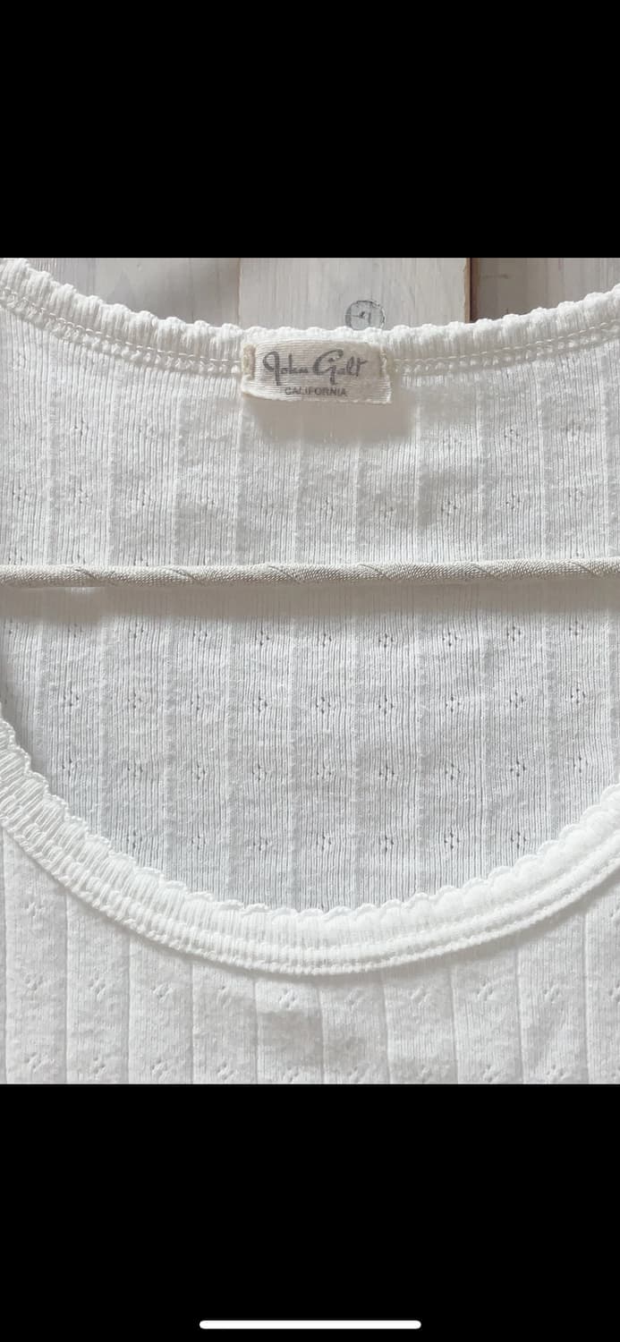 브랜디멜빌 화이트 아일렛 레이스 티셔츠 상품이미지3