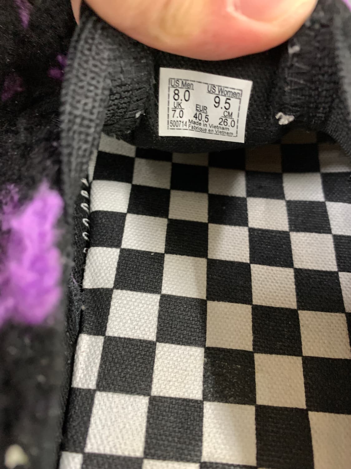 반스 X 아이린이즈굿 클래식 슬립온 뮬 스택드 퍼플 260 상품이미지7