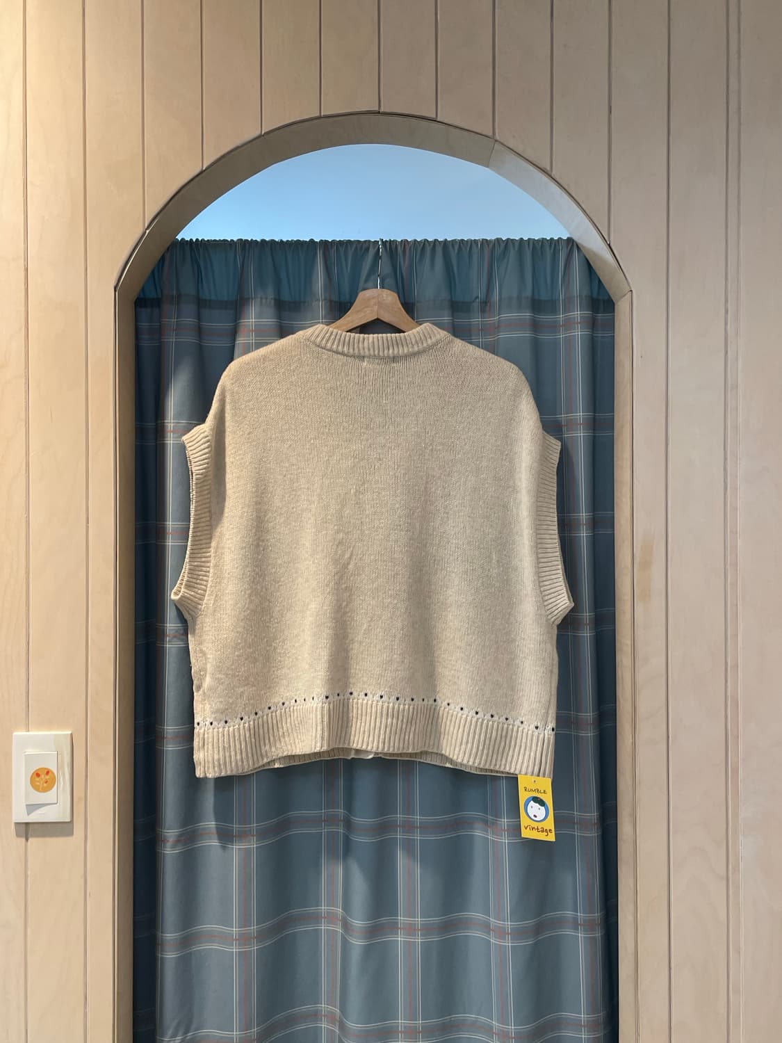 일본빈티지 판쵸느낌조끼 상품이미지4