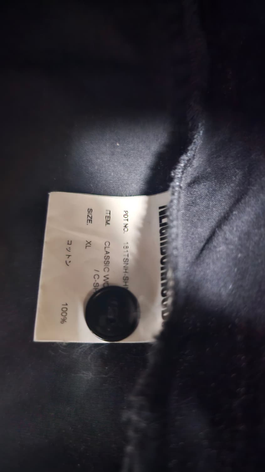 네이버후드 바쉴드 셔츠 XL판매합니다 상품이미지6