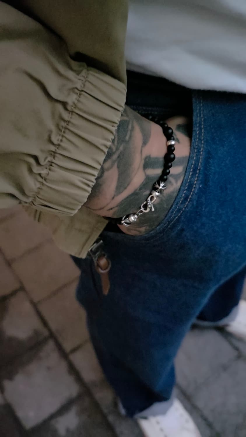 Black Onyx × Silver 925 Bracelet 상품이미지6