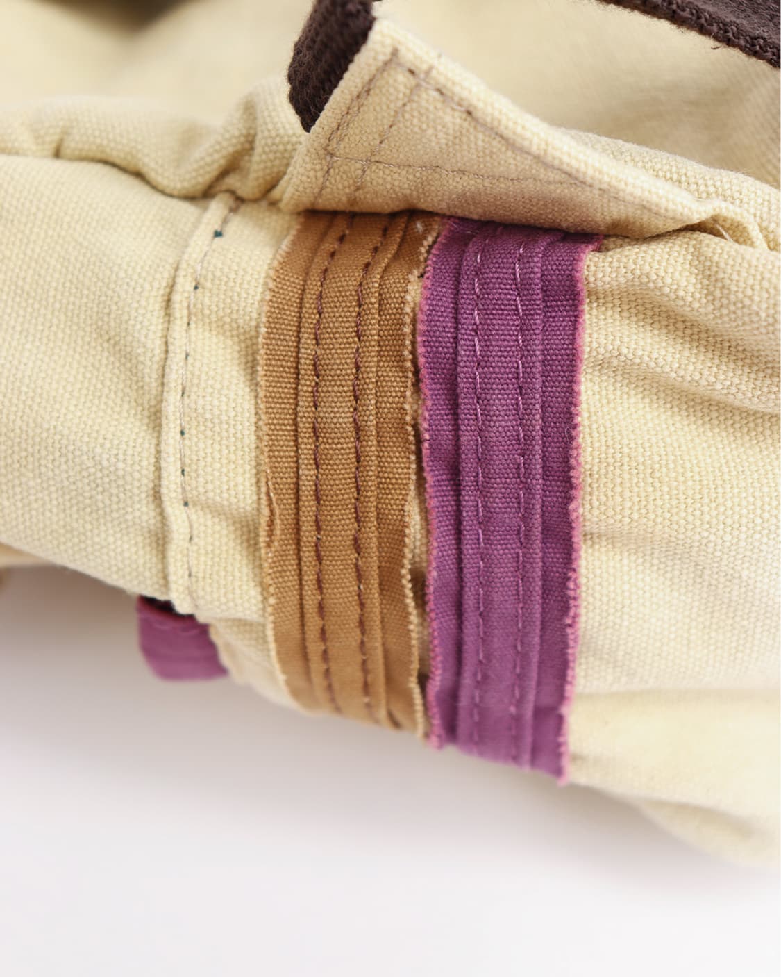 [anello] 아이보리 워시드 캔버스 백팩 상품이미지5